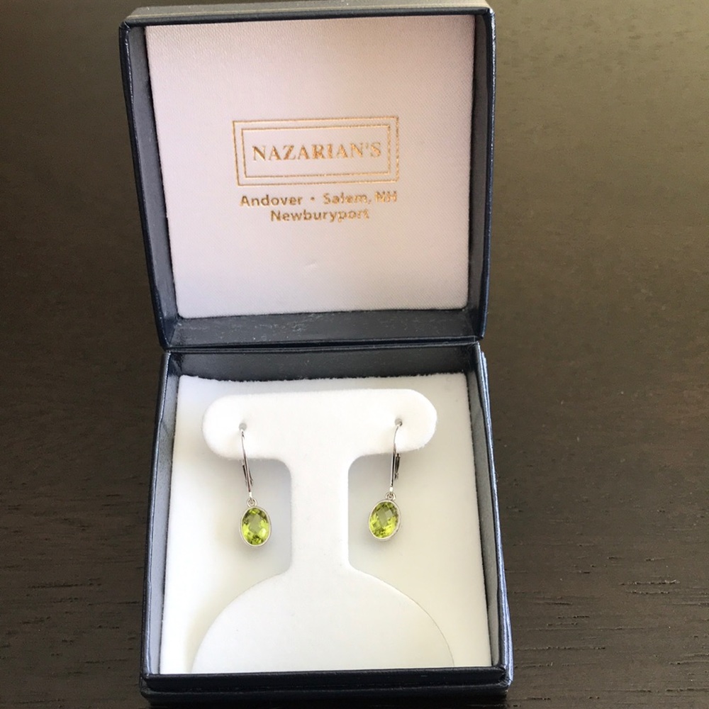 14K White Gold Earrings.